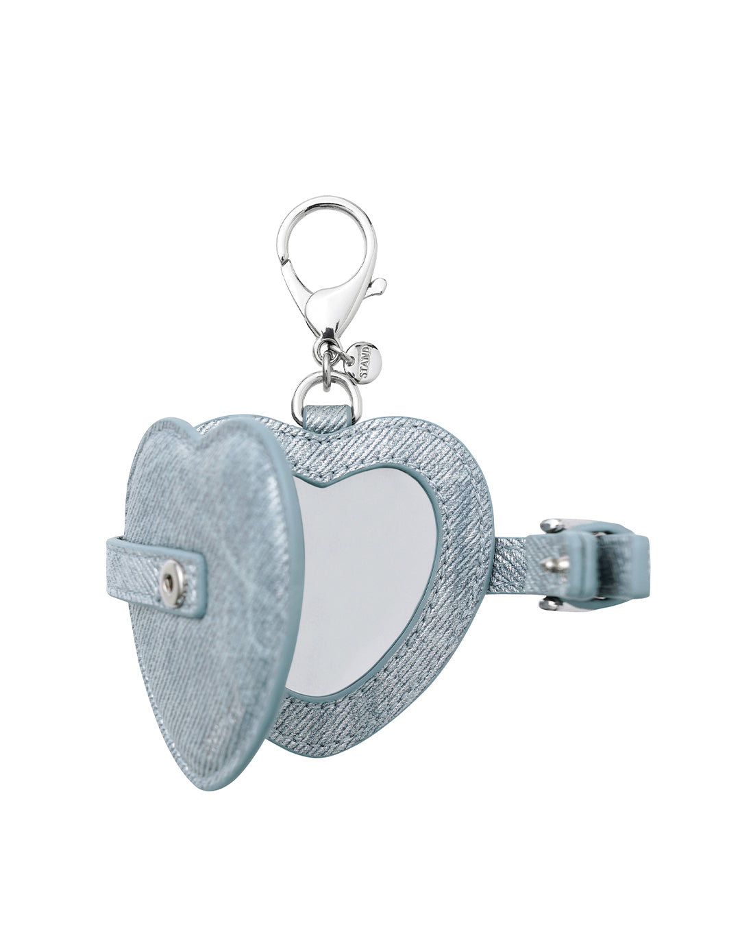 Belted Mirror Keyring · ベルテッドミラーキーリング (シルバーデニム)