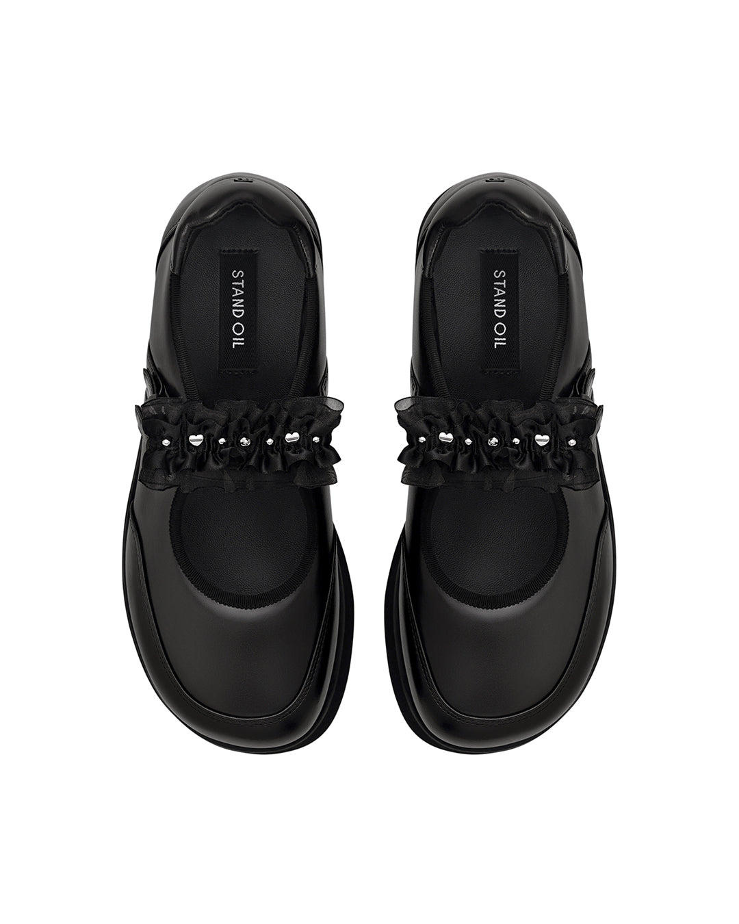 Hatched Platform Mary Jane ・ ヘチッドプラットフォームメリージェーン (ブラック)