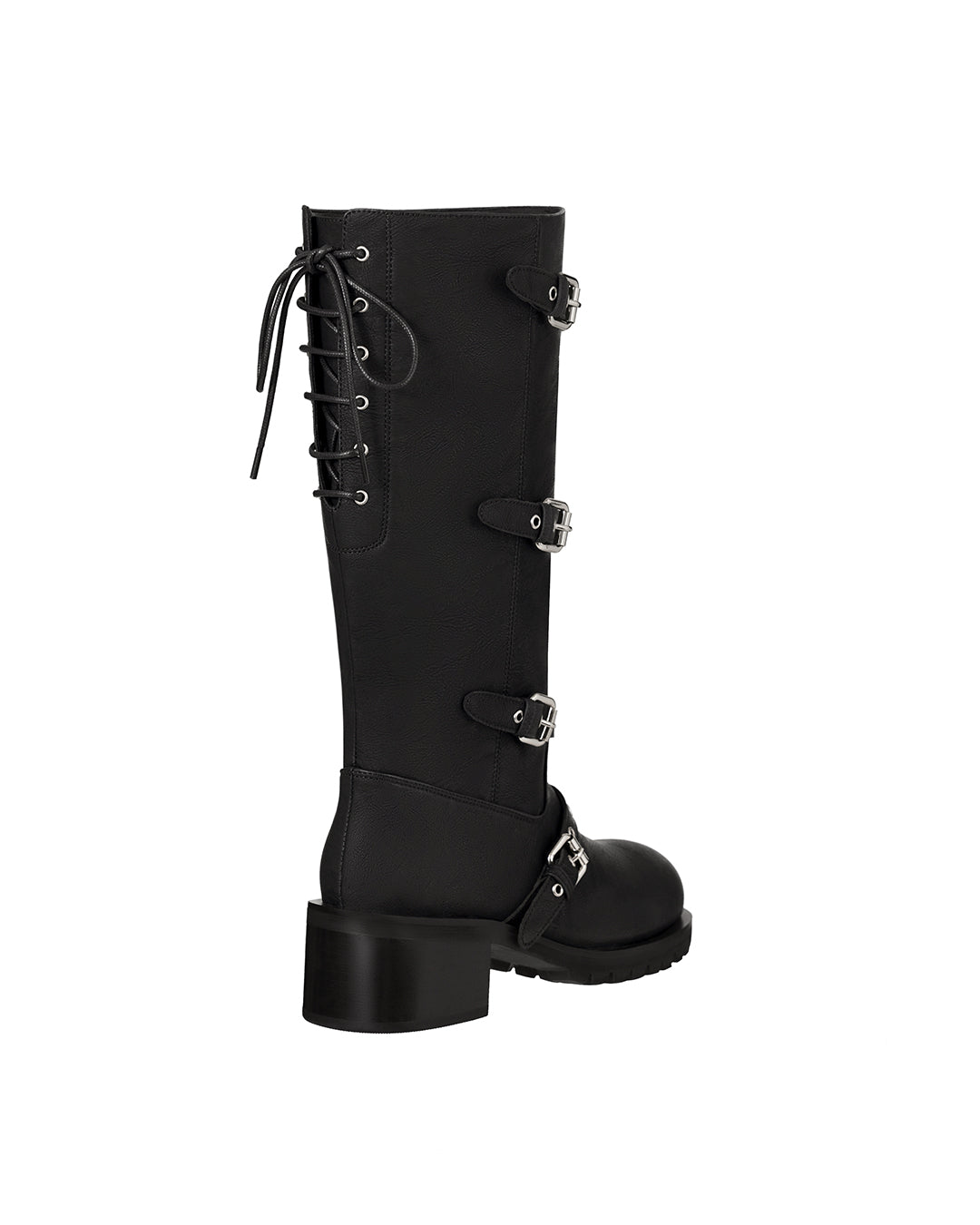 Buckle Tied Long Boots ・ バックルタイドロングブーツ (ブラック)