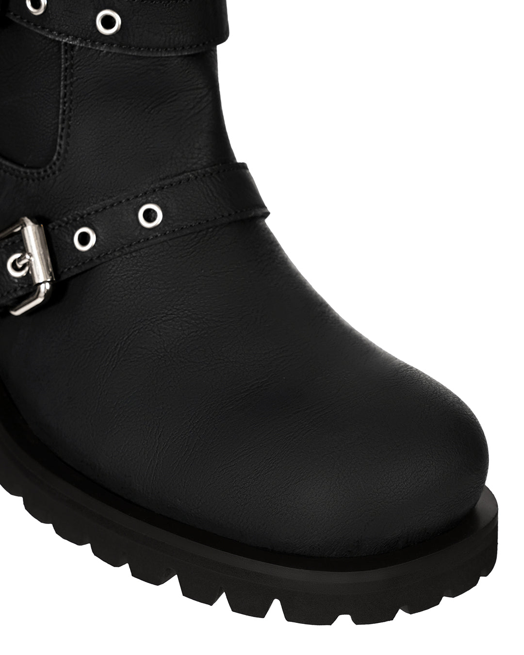 Buckle Tied Long Boots ・ バックルタイドロングブーツ (ブラック)