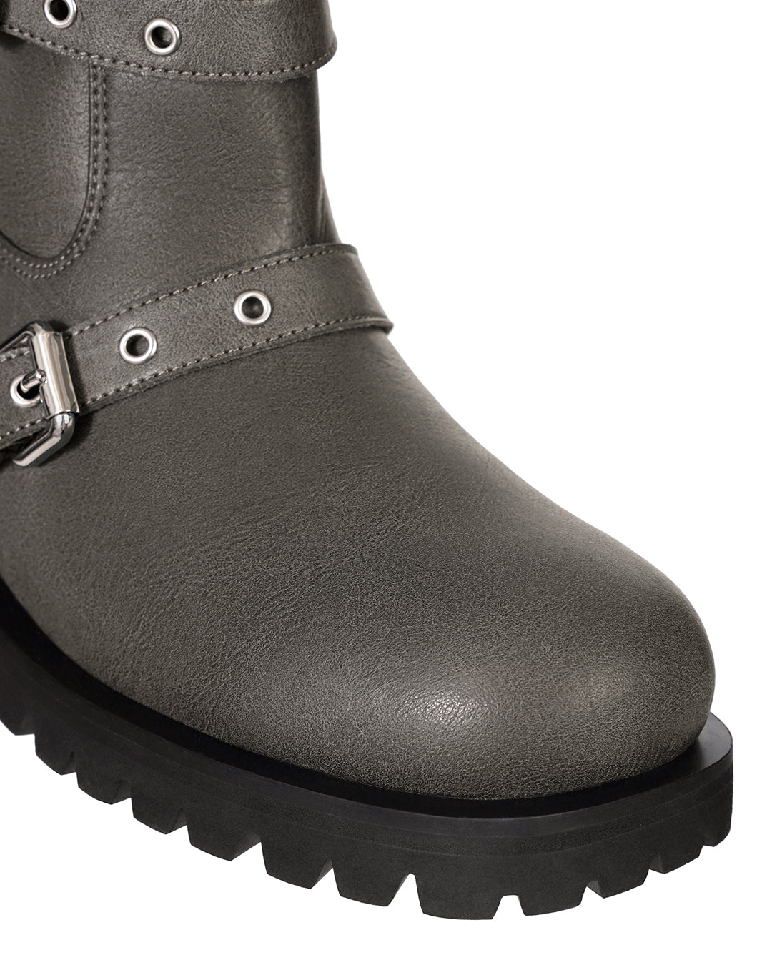 Buckle Tied Long Boots ・ バックルタイドロングブーツ (ウォッシュドグレー)