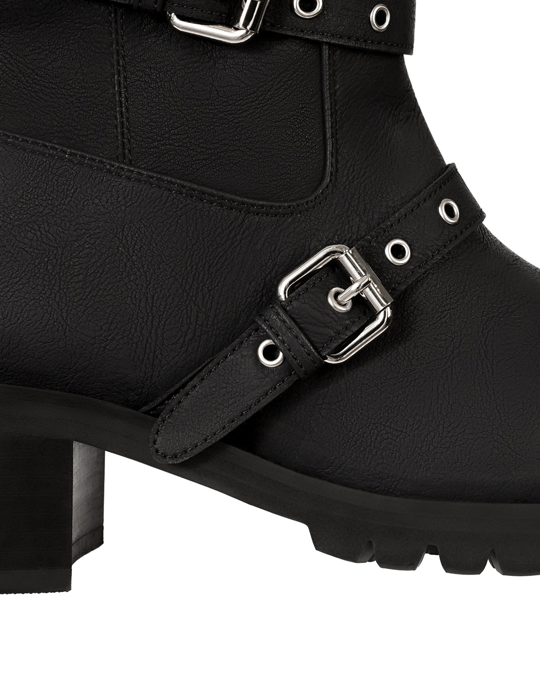 Buckle Tied Long Boots ・ バックルタイドロングブーツ (ブラック)