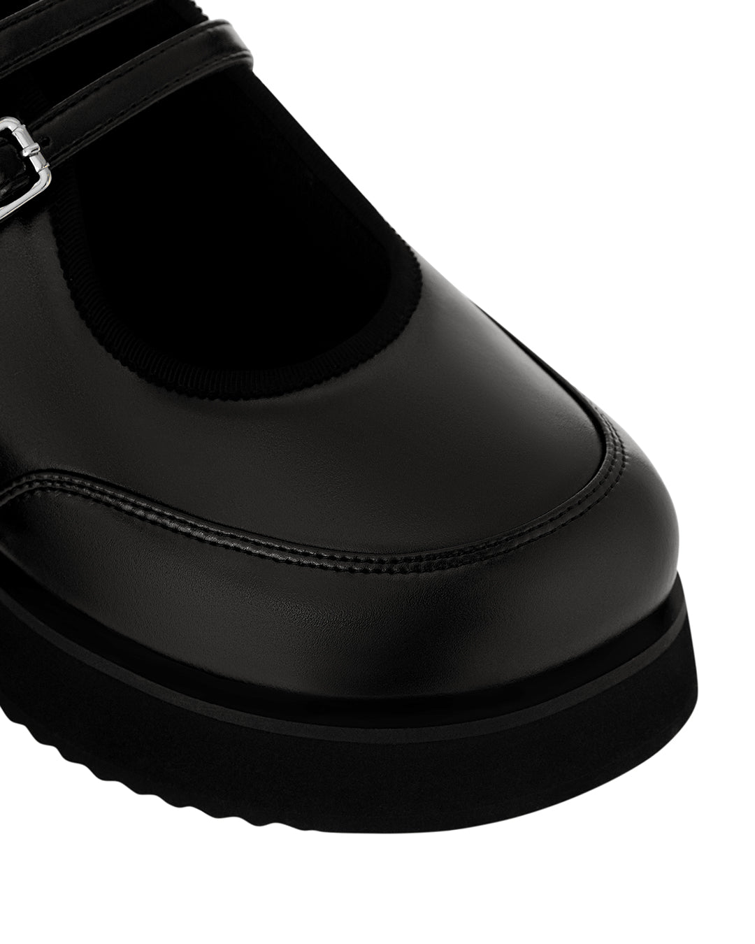 Hatched Platform Mary Jane ・ ヘチッドプラットフォームメリージェーン (ブラック)