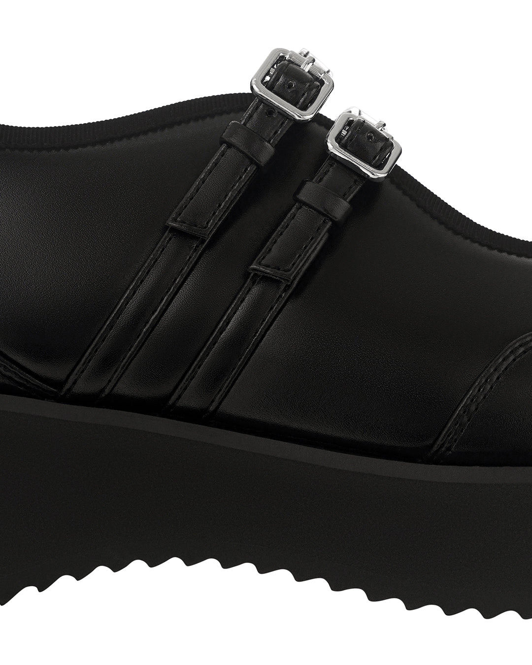 Hatched Platform Mary Jane ・ ヘチッドプラットフォームメリージェーン (ブラック)