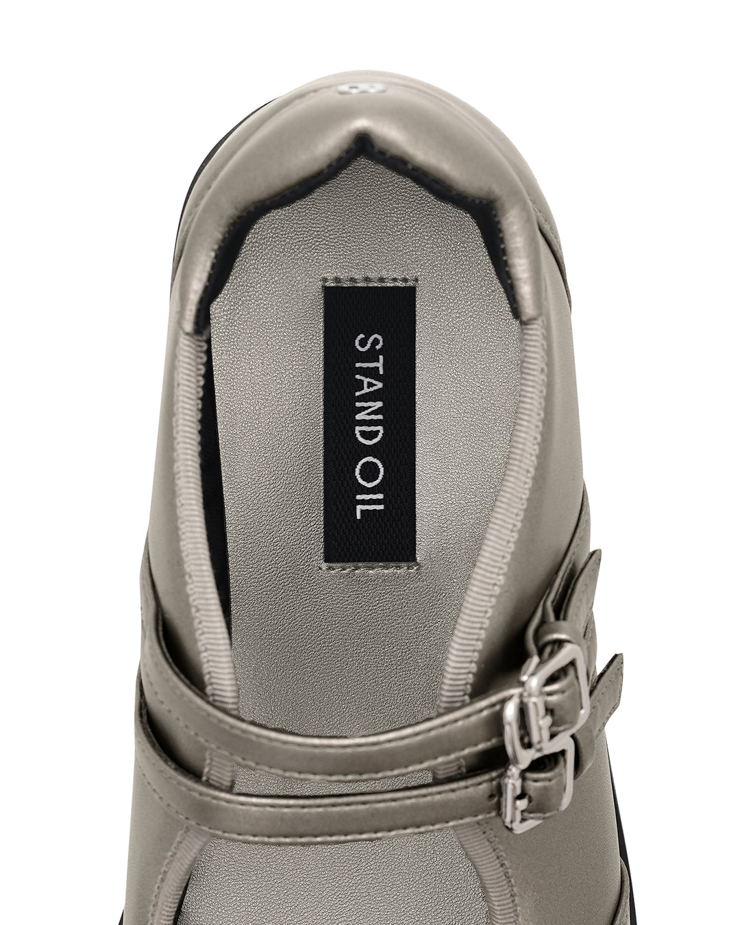 Hatched Platform Mary Jane ・ ヘチッドプラットフォームメリージェーン (メタリックグレー)