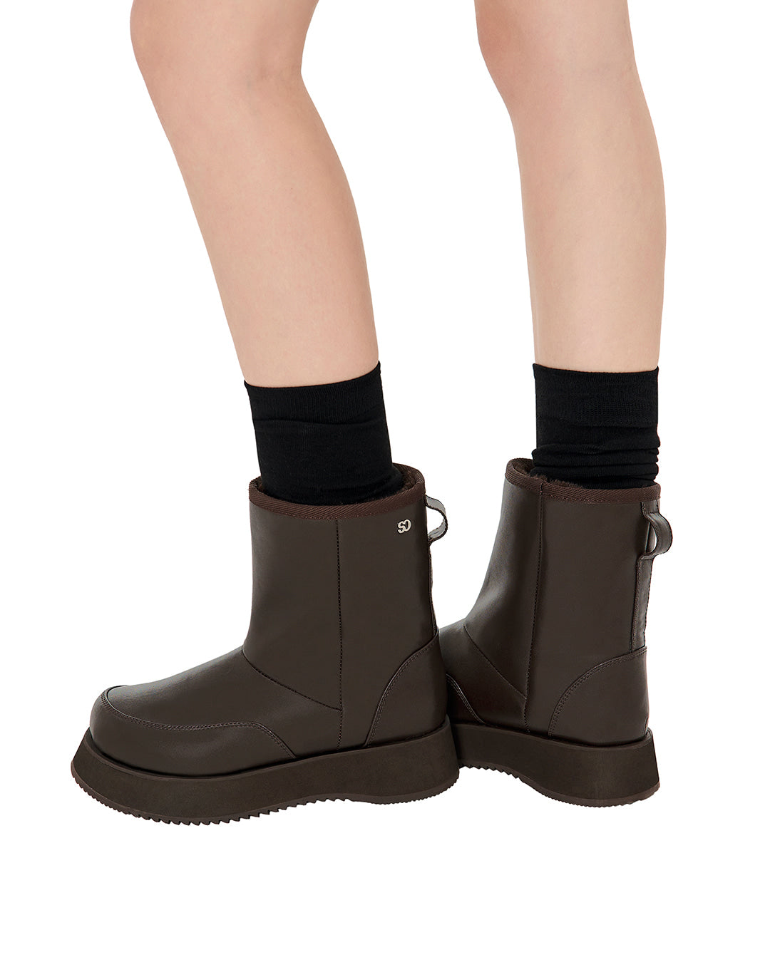 Hatched Winter Boots · ヘチッドウィンターブーツ (マロン)