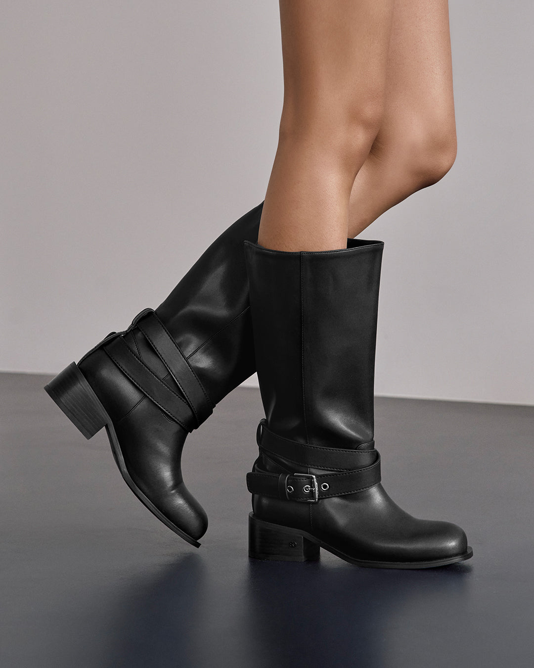 Belted Two Way Boots ・ ベルテッドツーウェーブーツ (ブラック)