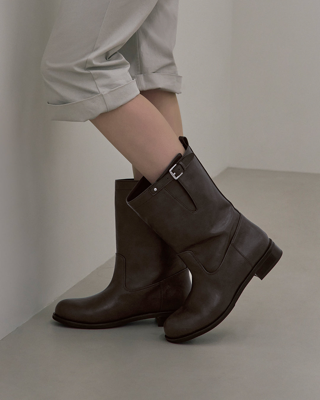 Luna Middle Boots ・ ルナミドルブーツ (マロン)