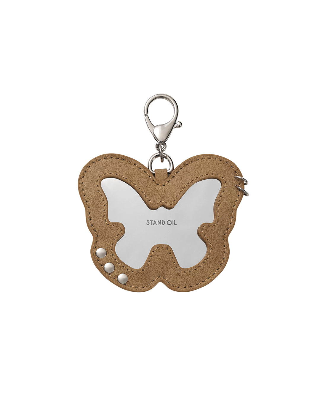 Fleeting Mirror Keyring · フリーティングミラーキーリング (キャメル)