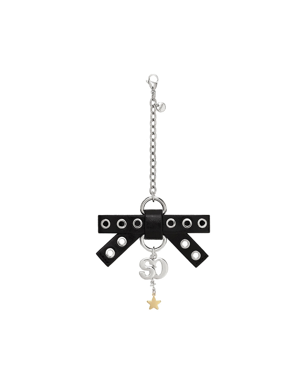 Bow Charm Keyring ・ ボウチャームキーリング (ブラック)