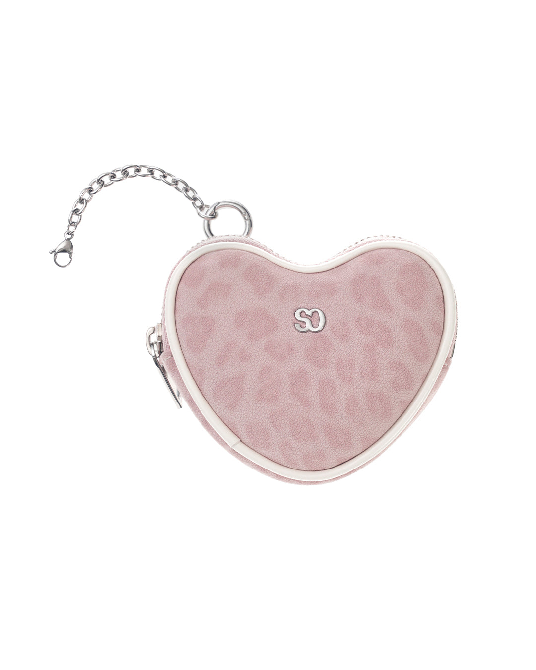 [Japan Exclusive] Heart Pods Keyring · ハートポッドキーリング (レオパードピンク)