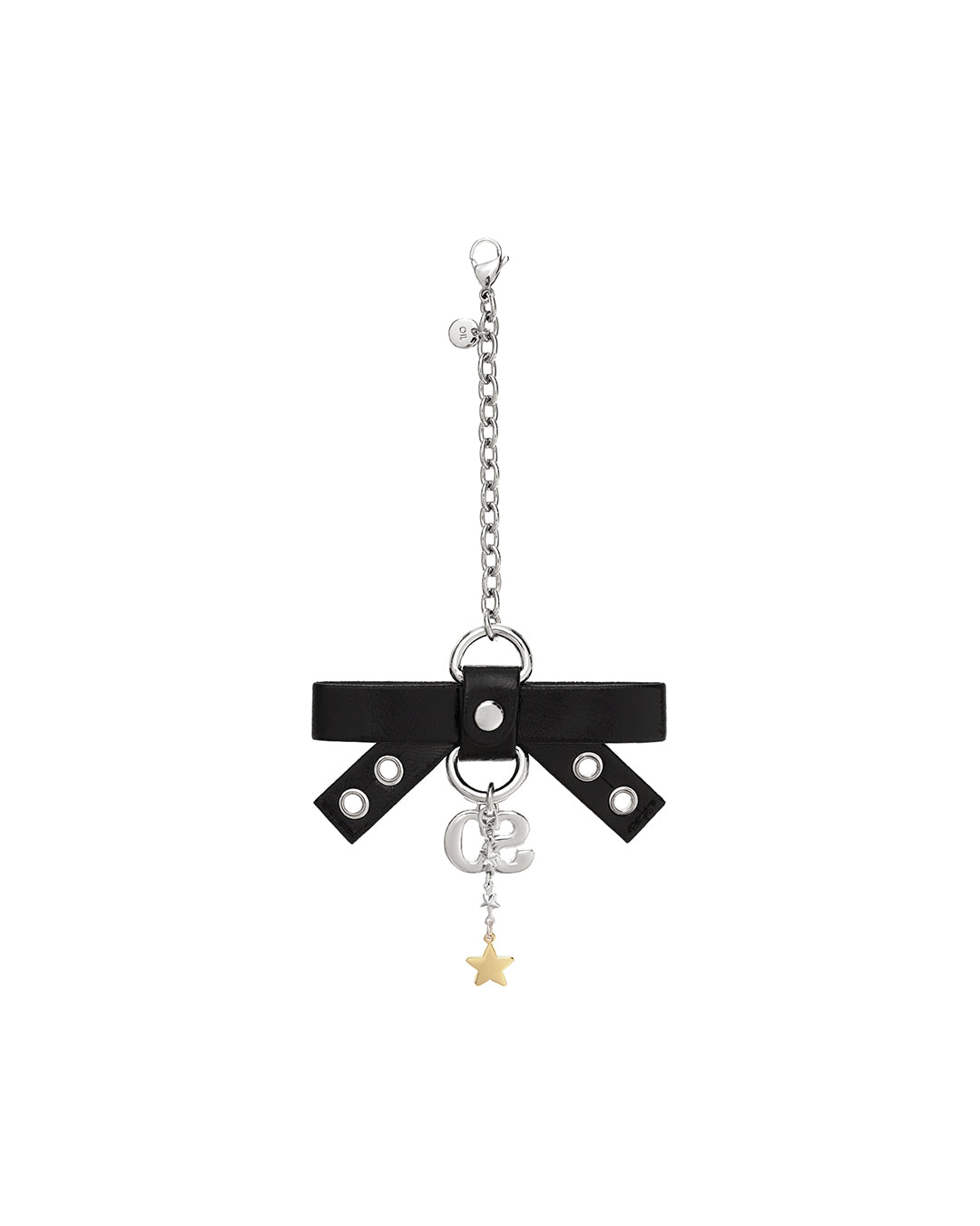 Bow Charm Keyring ・ ボウチャームキーリング (ブラック)