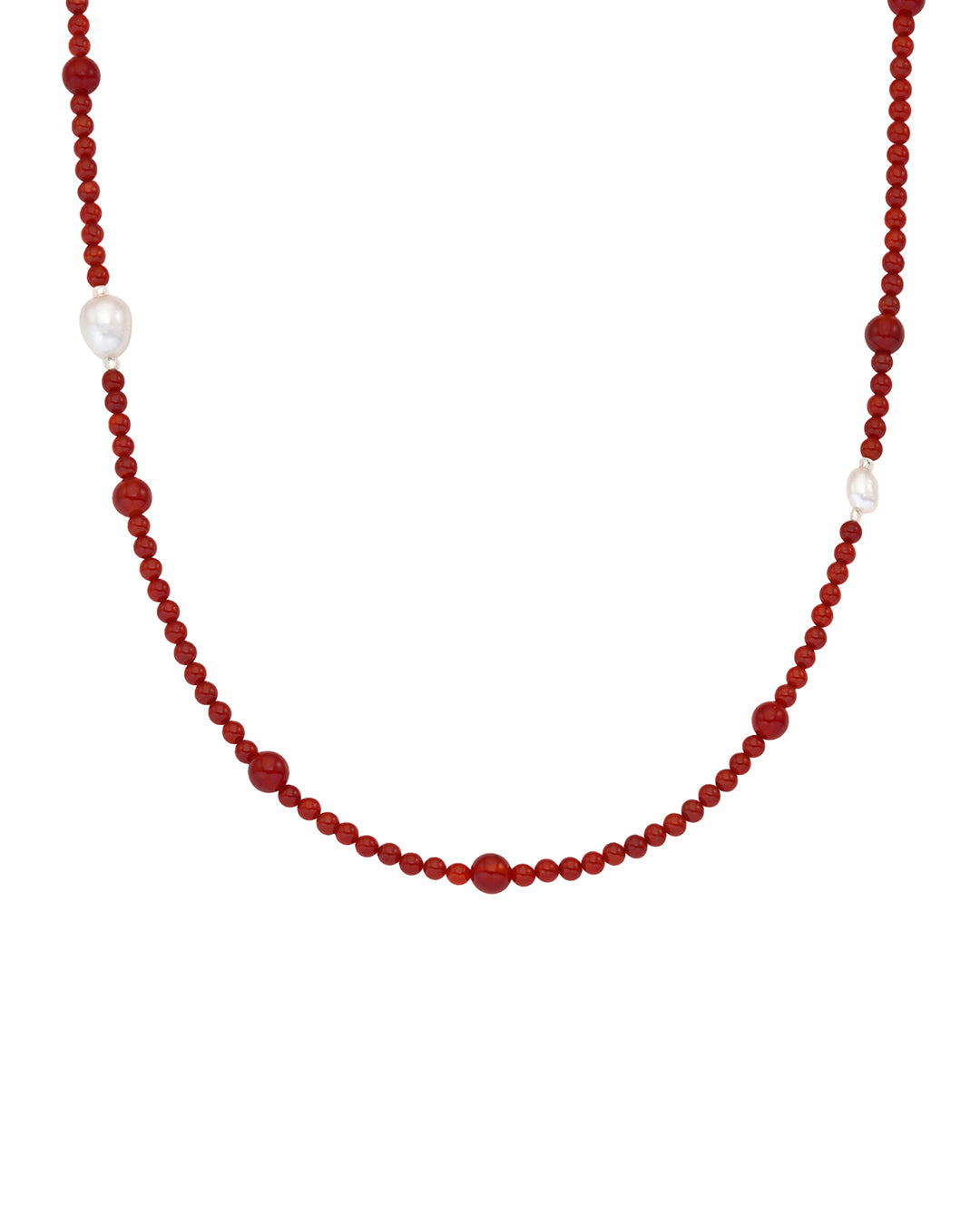 Jamano Pearl Necklace · カーネリアンパールネックレス (レッド)