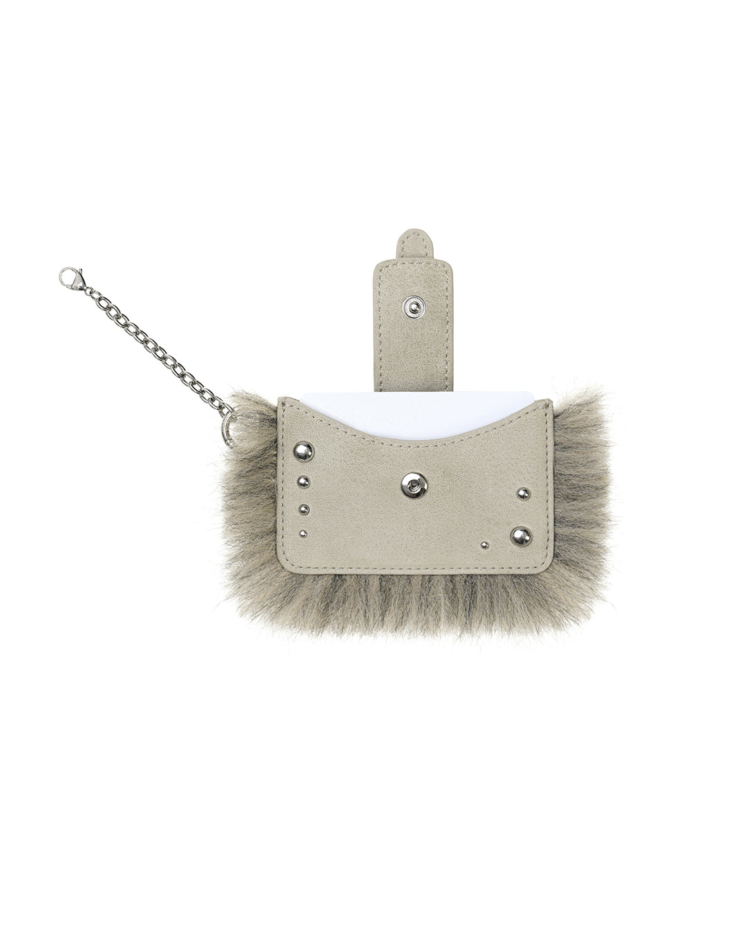 Stud Fur Keyring・スタッドファーキーリング（ベージュ）