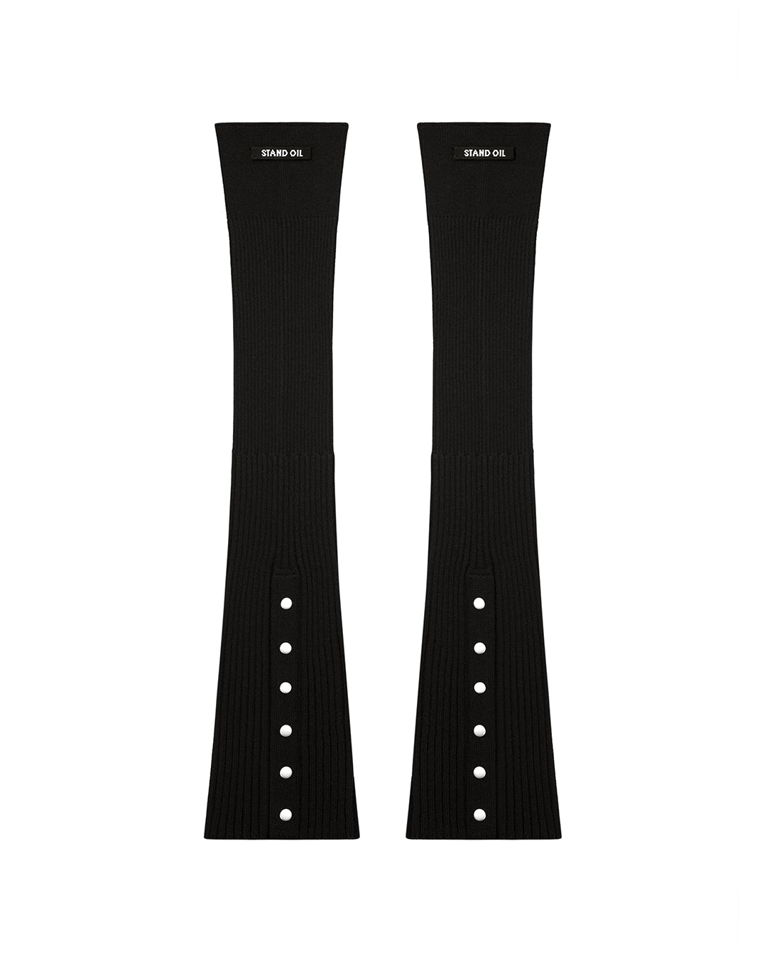 Snap Knit Leg Warmer ・ スナップニットレッグウォーマー (ブラック)