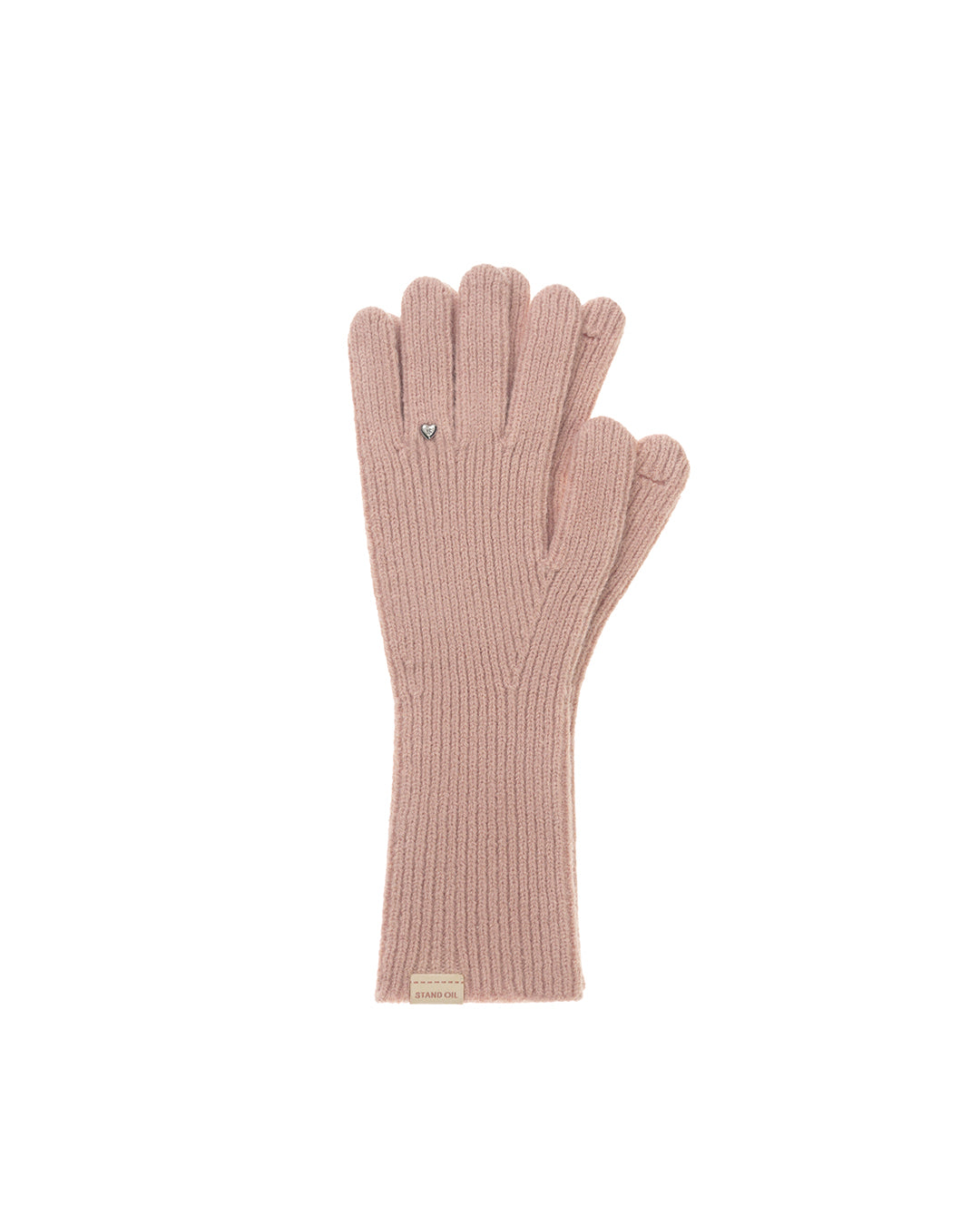 Heart Ring Knit Glove ・ ハートリングニットグローブ (ピンク)