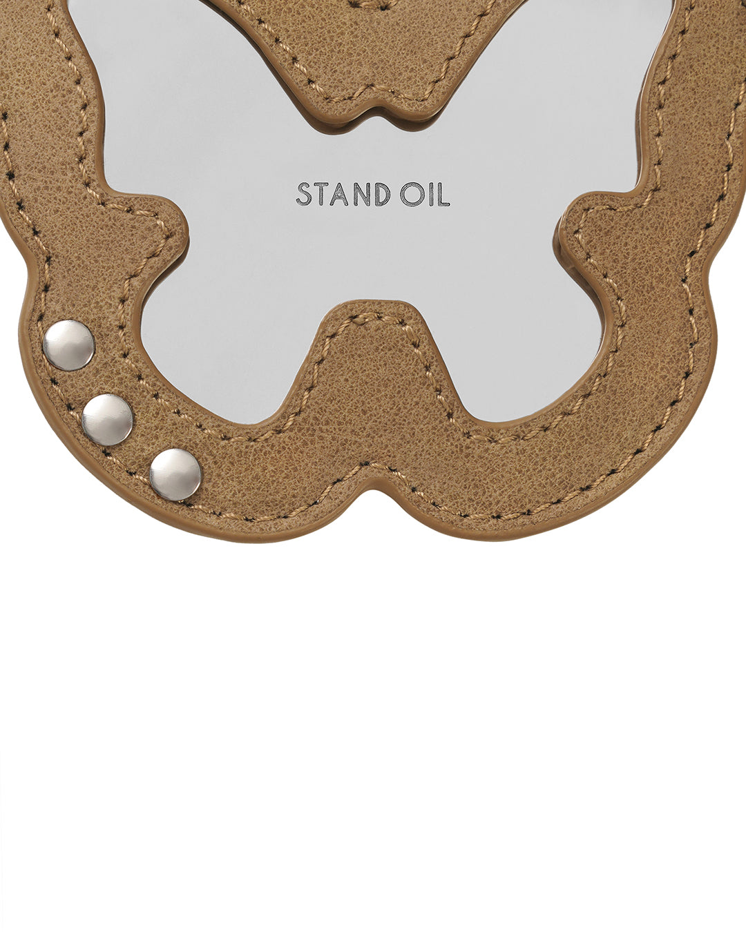 Fleeting Mirror Keyring · フリーティングミラーキーリング (キャメル)