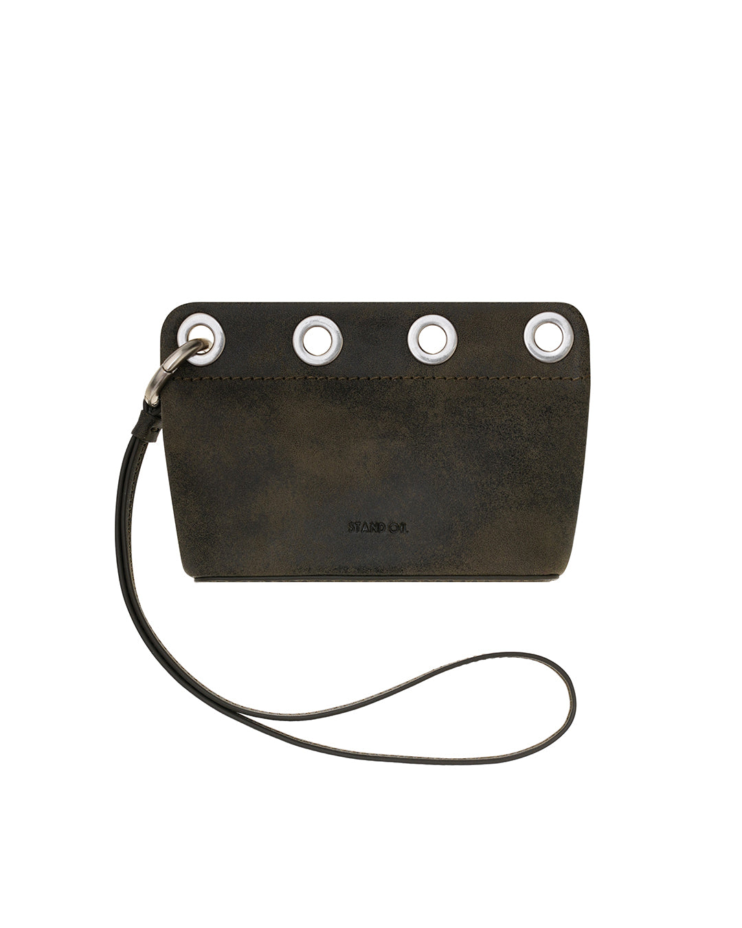 Loop Eyelet Pouch・ループアイレットポーチ（ウォッシュドブラウン）