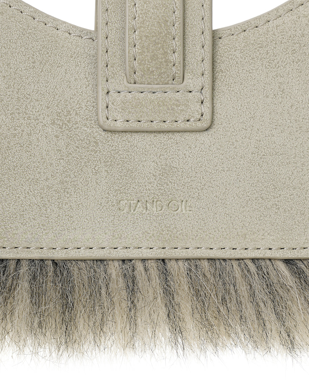Stud Fur Keyring・スタッドファーキーリング（ベージュ）