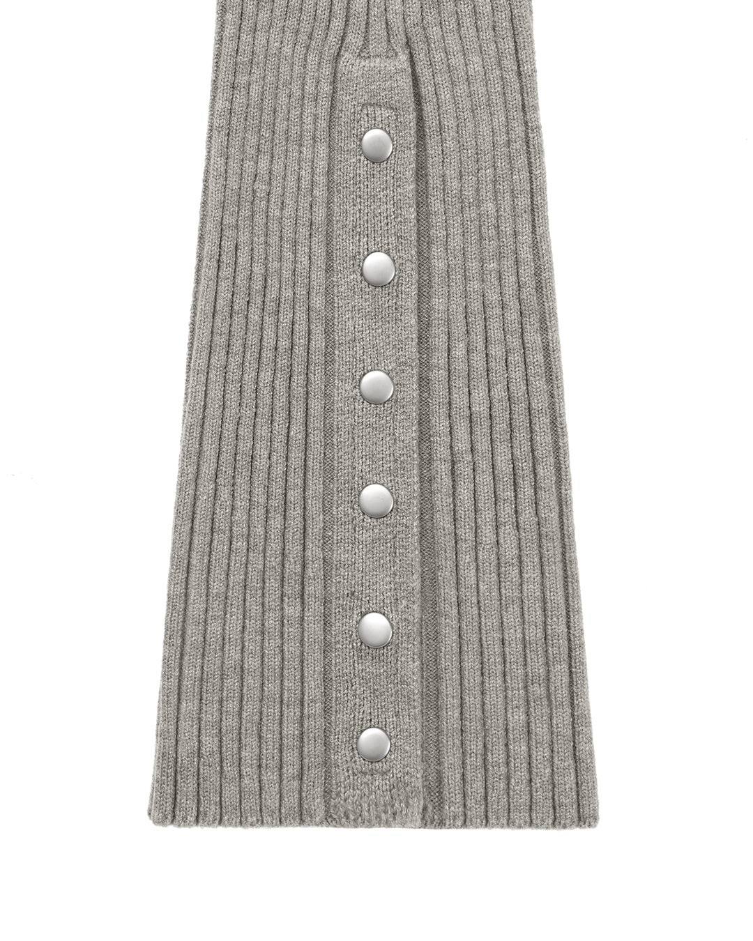 Snap Knit Leg Warmer ・ スナップニットレッグウォーマー (グレー)