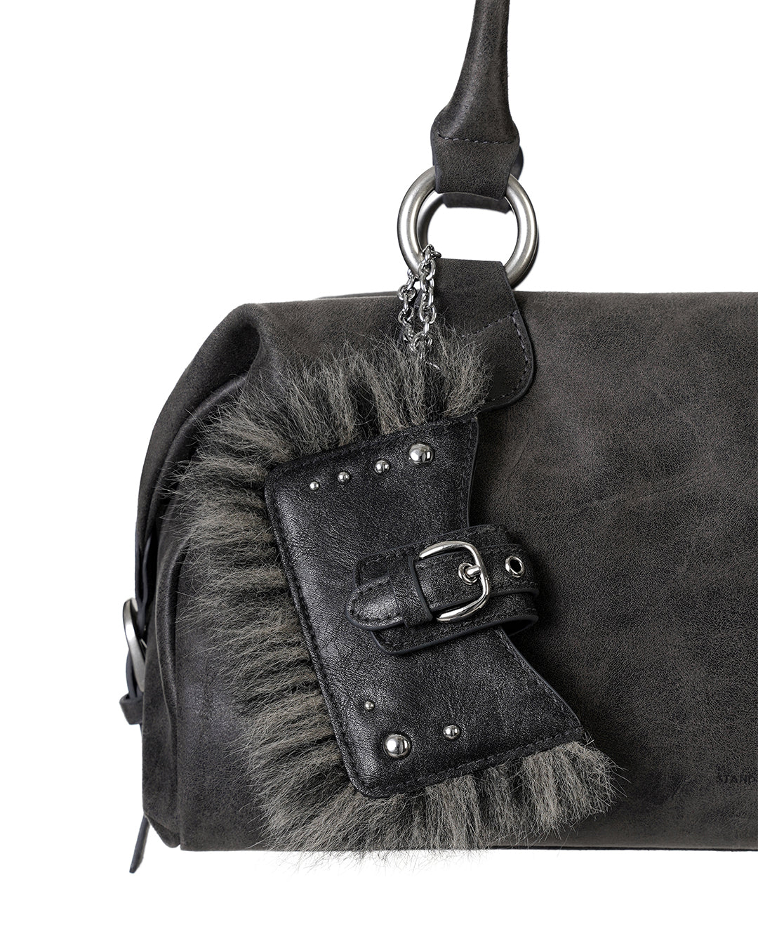 Stud Fur Keyring・スタッドファーキーリング（ダークグレー）