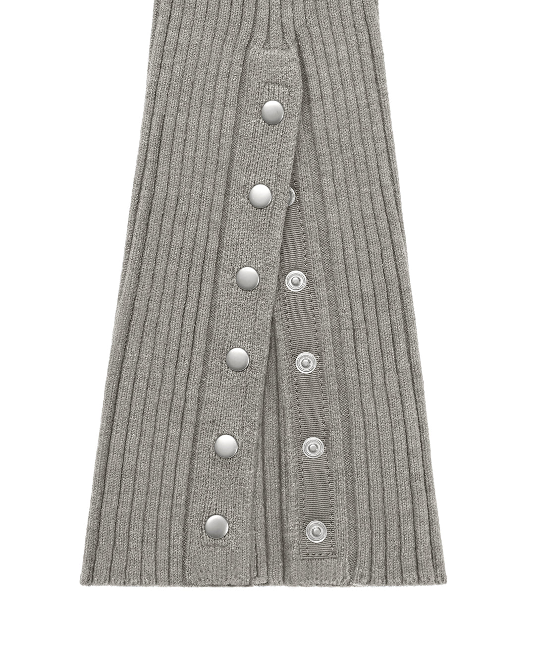 Snap Knit Leg Warmer ・ スナップニットレッグウォーマー (グレー)