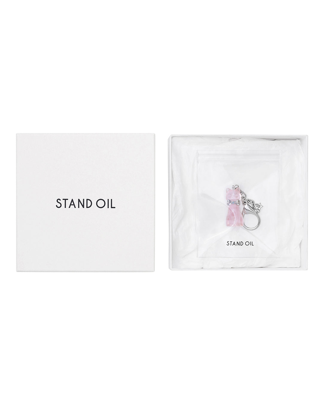 STAND Cat Charm · スタンドキャットチャーム (ベビーピンク)