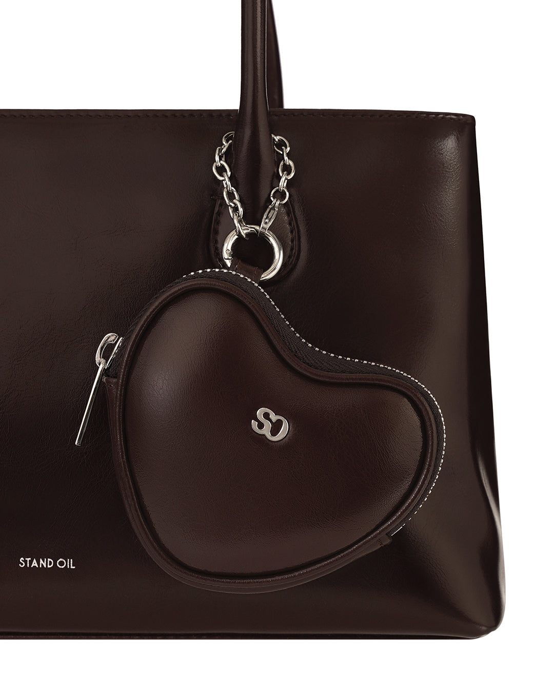 Heart Pods Keyring ・ ハートポッドキーリング (マロン)