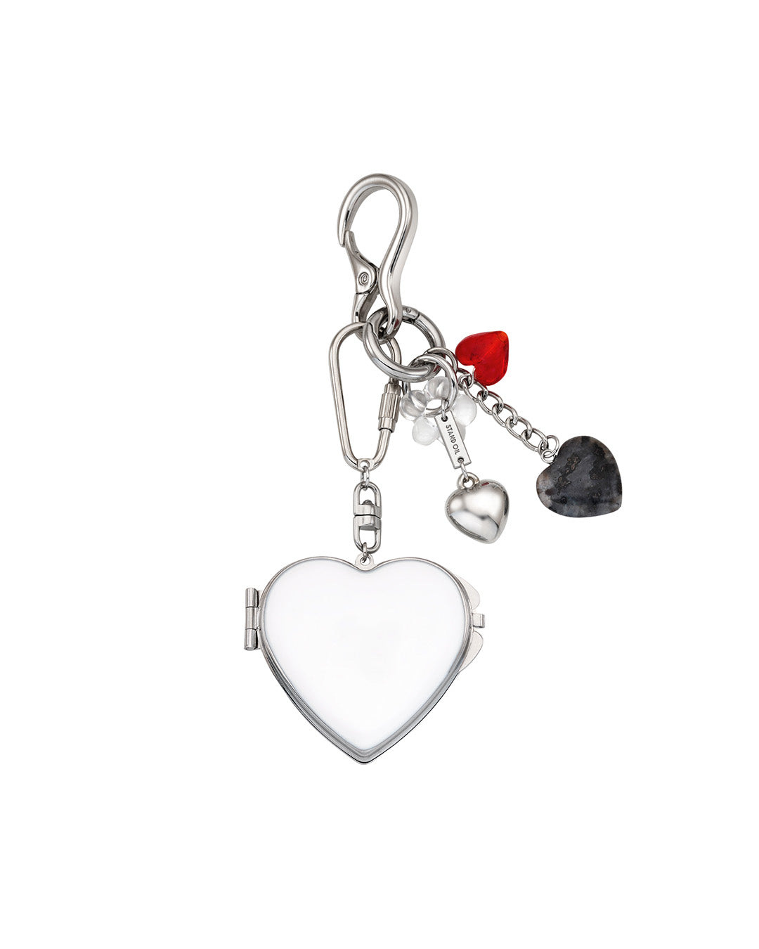 Heart Berry Keyring · ハートベリーキーリング (シルバー)