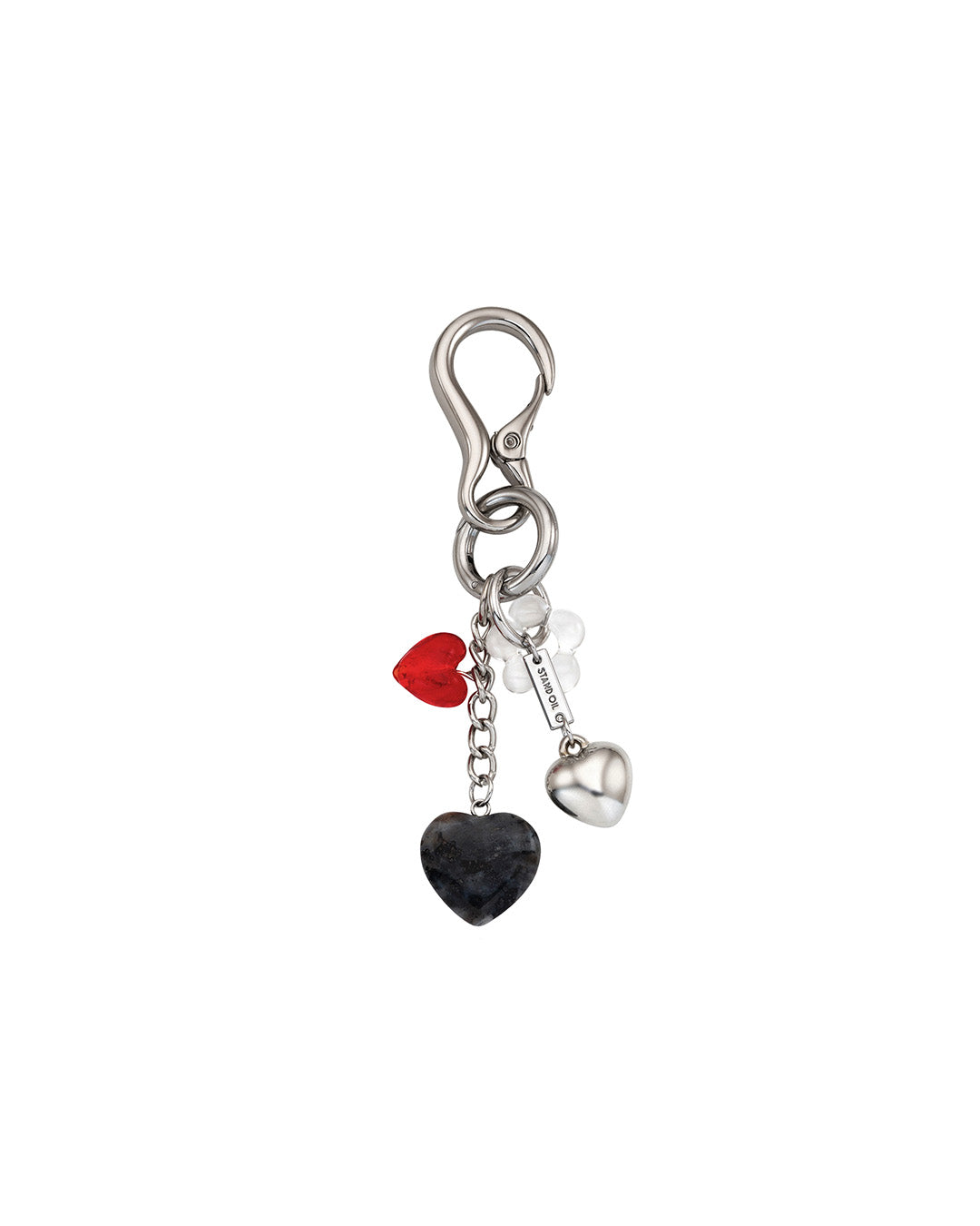 Heart Berry Keyring · ハートベリーキーリング (シルバー)