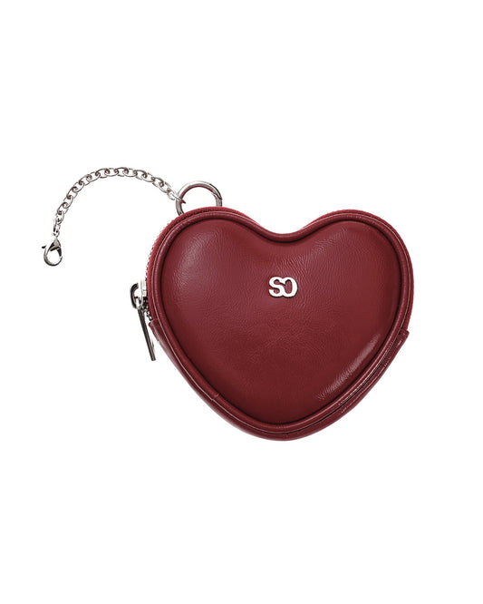 Heart Pods Keyring · ハートポッドキーリング (レッドワイン)