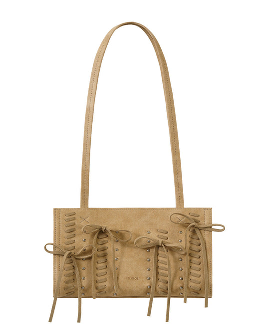 Oblong Bag Lace up · オブロンバッグレースアップ (キャメル)