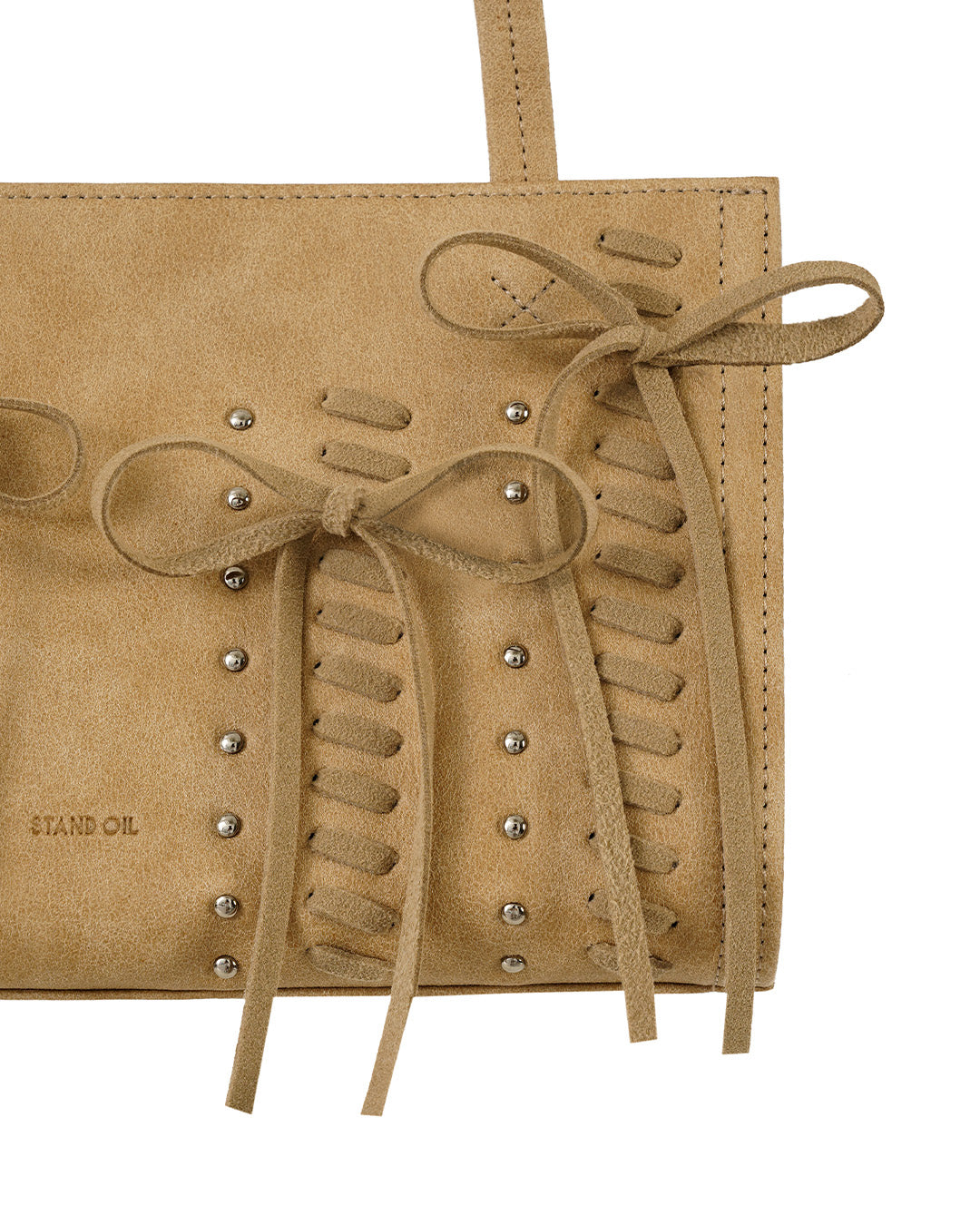 Oblong Bag Lace up · オブロンバッグレースアップ (キャメル)