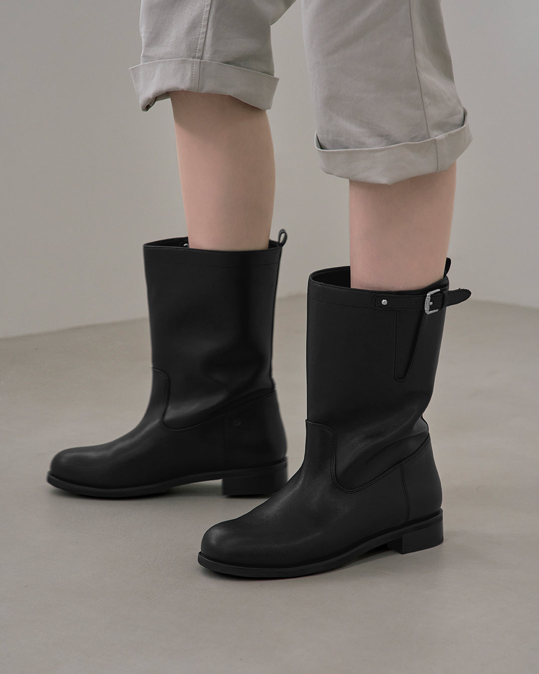 Luna Middle Boots ・ ルナミドルブーツ (ブラック)