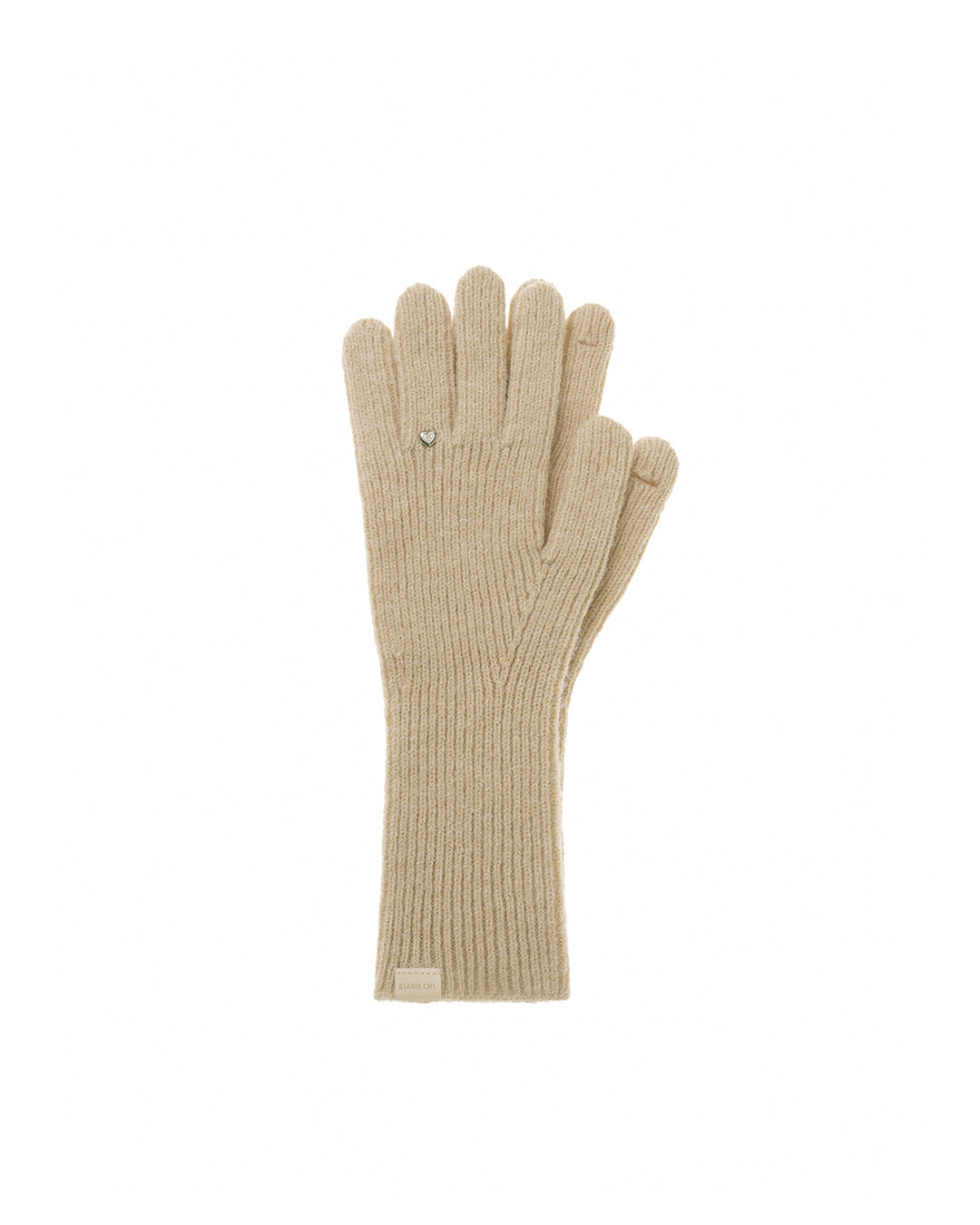 Heart Ring Knit Glove · ハートリングニット手袋(オートミール)