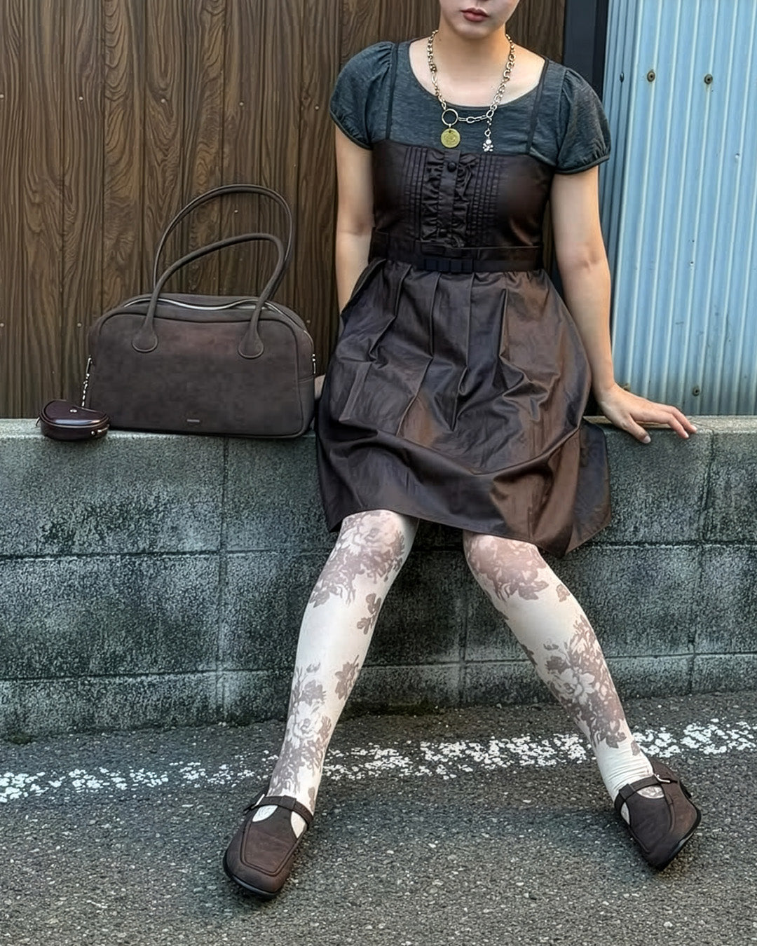 Jane T Strap Loafer ・ ジェーンティーストラップローファー (マロン