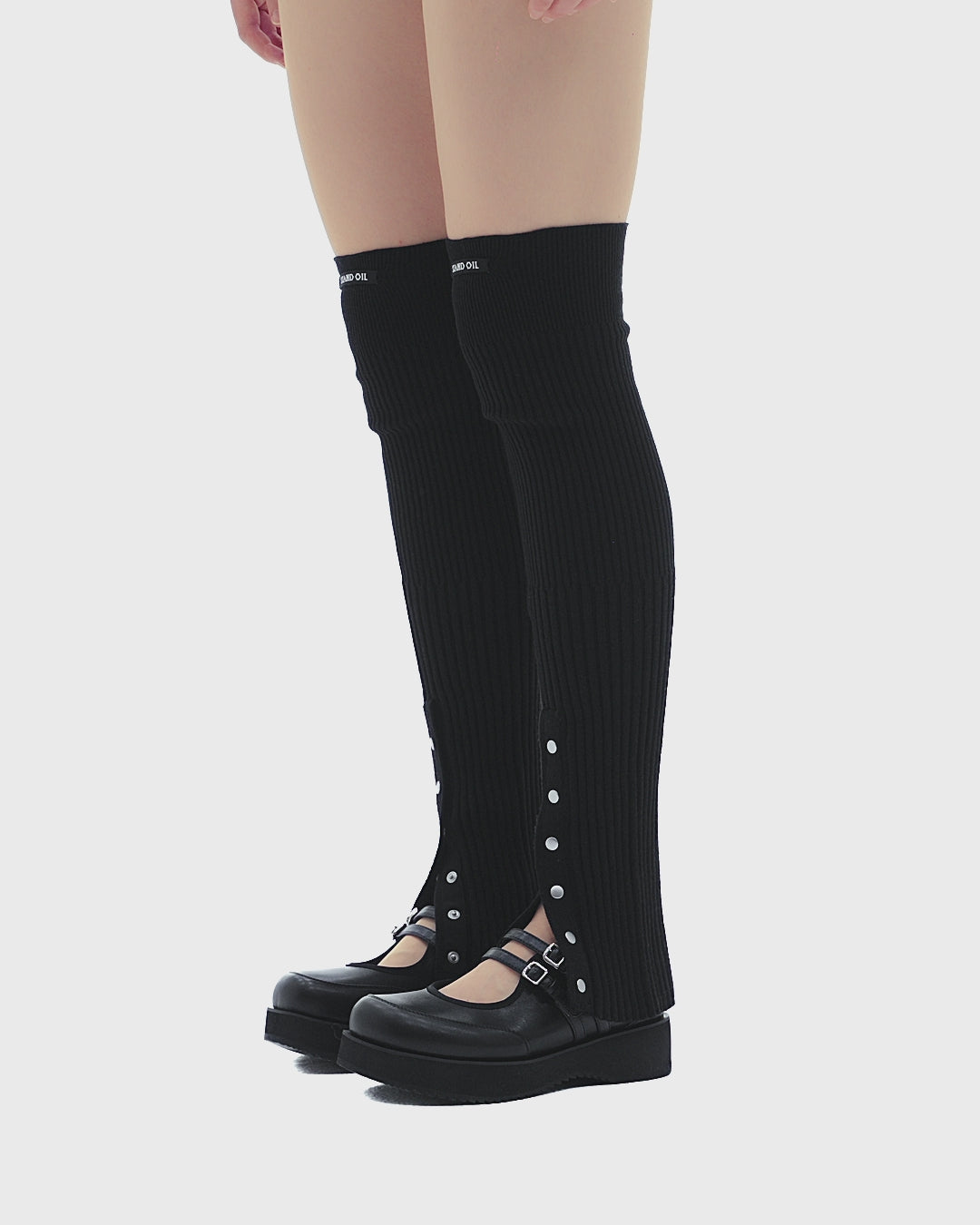 stina leg warmer スティナ　ブラック　レッグウォーマー stina / tweed leg warmer / black