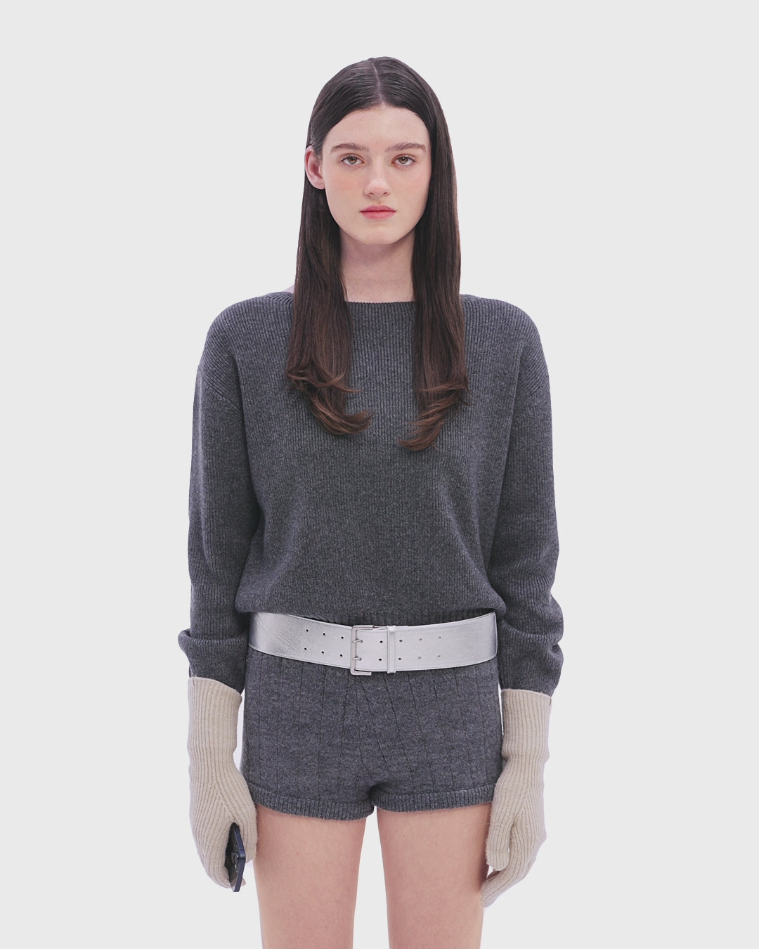 小物 STAND OIL Heart Ring Knit Glove Heart Ring Knit Glove · ハートリングニット手袋(オートミール